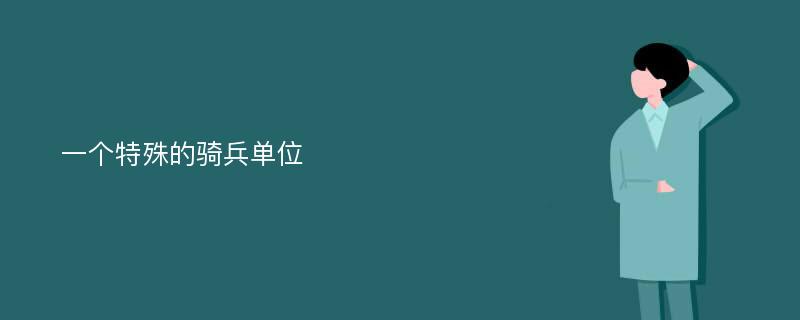 一个特殊的骑兵单位