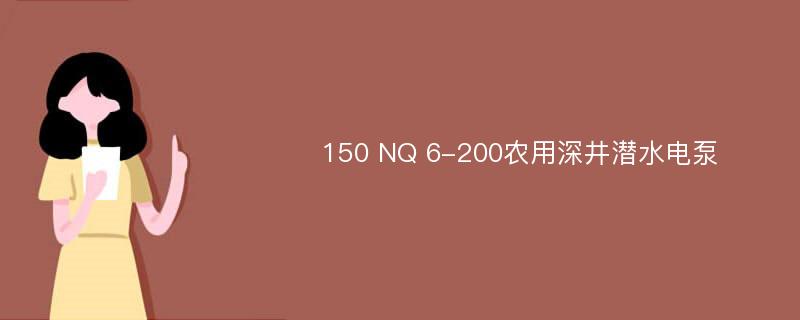 150 NQ 6-200农用深井潜水电泵