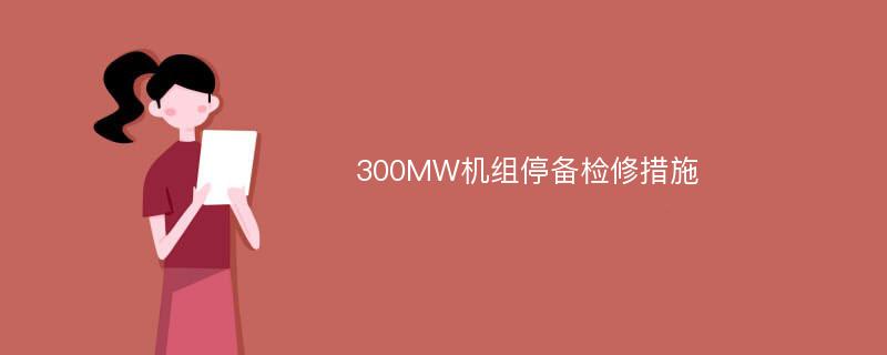 300MW机组停备检修措施